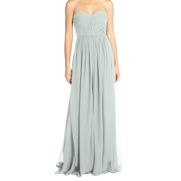 Jenny Yoo Dresses & Skirts - Jenny Yoo Mira Chiffon Convertible Dress in Morning Mist - 6